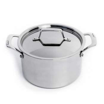Lidded stainless steel cooking pot, 24cm/11L, Commercial - Demeyere