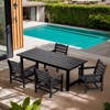 Decksplore 5 Piece HDPE Patio Outdoor Furniture Set with Umbrella Hole - 2 of 4