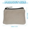 Unique Bargains Canvas Portable Home Change Coin Purse Pouch Bags with Zipper - 2 of 4