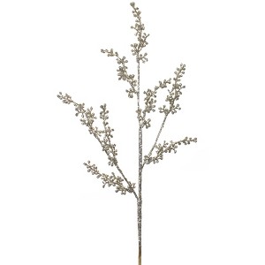 Glittered Berry Spray Set of Twelve Faux Stems 24 inch by Melrose - 1 of 3