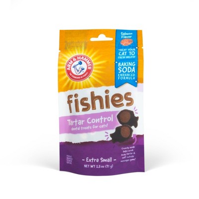 Arm & Hammer Fishies Dental Treats Salmon Flavor Cat Treats - 2.5oz