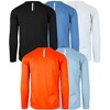 Galaxy By Harvic Men's Long Sleeve Moisture-Wicking Quick Dry Performance Crew Neck Tee- 5 Pack - 2 of 2