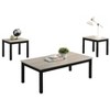 Sapphtopaz Modern Coffee Table with 2 End Tables Living Room Table Set Durable Center Table for Living Room,3pcs - 4 of 4