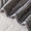 Solid Color Checkered Cooling Blanket, Lightweight & Breathable Summer Quilt, Washable Cooling-Tech Fabric, 86"x79", Grey - 4 of 4