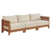 Alaterre Furniture Barton Outdoor Weather Resistant 3 Person Couch with Cushions - 2 of 4