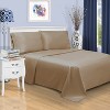 Premium Cotton 1500 Thread Count Embroidered Marrow Stitch Hem Deep Pocket Sheet Set by Blue Nile Mills - 2 of 4