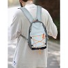 MaseiKar Mini Backpack for Women and Kids, 12inch Casual Daypack Backpacks for Travel,Light Blue - 2 of 4