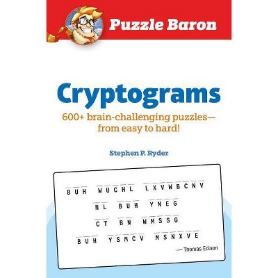 Puzzle Baron Cryptograms By Stephen P Ryder Paperback Target