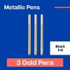 Noted by Post-it 3pk Metallic Felt Tip Pens - 2 of 3