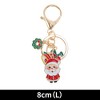 Unique Bargains Christmas Keychain Double Ring Lobster Clasp Zinc Alloy 3.15" 1Pc - 2 of 4