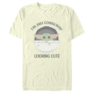 Men's Star Wars: The Mandalorian Grogu I'm Just Gonna Keep Looking Cute T-Shirt - 1 of 4