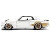 1971 Nissan Skyline 2000GT-R RHD (Right Hand Drive) White with Gold Graphics "JDM Tuners" 1/24 Diecast Model Car by Jada - 3 of 4