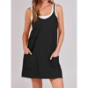 Women Athletic Dress Summer Tennis Workout Active Sports Mini Romper Dress Built In Shorts Travel Vacation Clothes - 3 of 4
