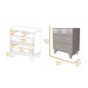 NicBex 31.5" 2-Drawer & 2-Shelf Compact Dresser Space-Saving Bedroom Storage Cabinet with Open Shelves, Slim Design, Easy Assembly - 3 of 4