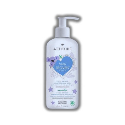 Attitude Baby Leaves  Shampoo & Body Wash Good Night - 16 oz - Cleanse, Soothe, and Dream