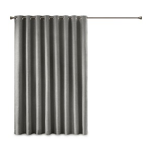 Gracie Mills Tamsin Printed Heathered Blackout Grommet Top Curtain Panel - 1 of 4