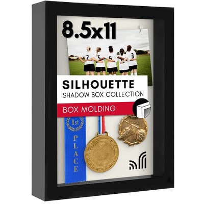 Americanflat Shadow Box Frame with shatter-resistant glass - Available in a variety of sizes and styles