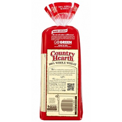 Country Hearth 100% Whole Wheat Bread - 24oz