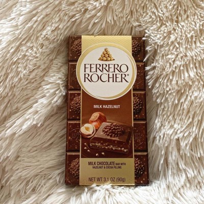 Ferrero Rocher Dark Chocolate Hazelnut Bar - 3.1oz : Target