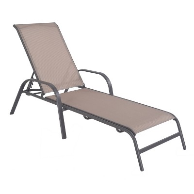 Stack Sling Patio Lounger - Tan - Room 