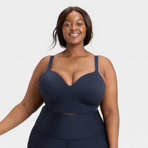 Women's Seamless Medium Support Longline Sports Bra - All In Motion™ - 1 of 4