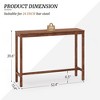Arceso Bar Table, Counter Bar Height Pub Table, Rectangular Acacia Wood High Top Kitchen Dining Table, Indoor Use - 3 of 4