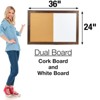 Excello Global Products Dry Erase Cork Board Combo: Magnetic White Board with Cork Bulletin & Rustic Wooden Frame for Home, School, Office - 24"x 36" - 4 of 4