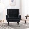 Streamdale Modern Soft Velvet Material Ergonomics Accent Chair Living Room Chair Bedroom Chair Home Chair - 3 of 4