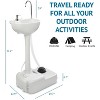 Hike Crew Foot Pump Portable Sink – Camping Sink with 5 Gallon (19L) Water Tank, Wheels, and More - 3 of 4