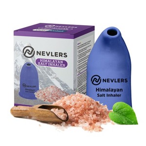 Nevlers Salt Inhaler with 6 Oz of Natural Himalayan Pink Salt - 1 of 4
