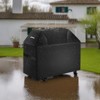 VEVOR Grill Cover, 52 inch BBQ Covers for Outdoor Grills,Fade Resistant, Weather Resistant Heavy Duty 600D Polyester,with Hook-and-Loop Straps, Black - 2 of 4