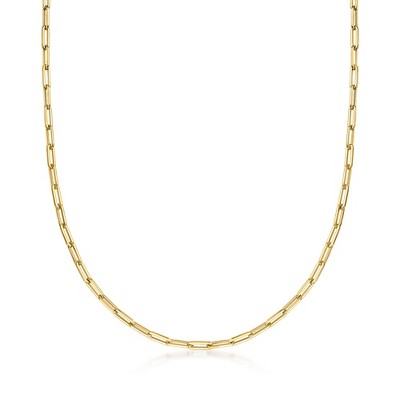 Pure Collection by Ross-Simons Italian 14kt Yellow Gold Paper Clip Link Necklace