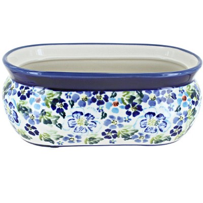 Blue Rose Polish Pottery 773 Zaklady Small Planter