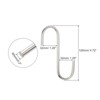 Unique Bargains Carbon Steel Extra Long Multi-purposed S Hooks and Hangers 5 Pcs - 2 of 4