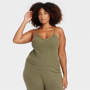 Women's Sweater Pajama Tank Top - Auden™ - 1 of 3