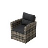 WestinTrends 4-Piece PE Rattan Wicker Conversation Sofa Set with Cushions - image 4 of 4