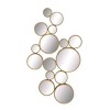 Metal Bubble Cluster Wall Mirror Gold - CosmoLiving by Cosmopolitan: Contemporary 40" Round, No Assembly Required - image 4 of 4