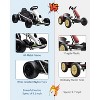 Jojoka 24V 9Ah Kids Ride On Go Kart Toy,High Speed 8.1MPH Drifting Car with 2x300W Motors - 4 of 4