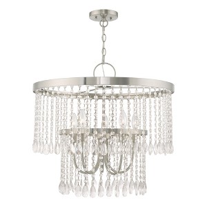 Livex Lighting Elizabeth 5 - Light Chandelier in  Brushed Nickel - 1 of 4