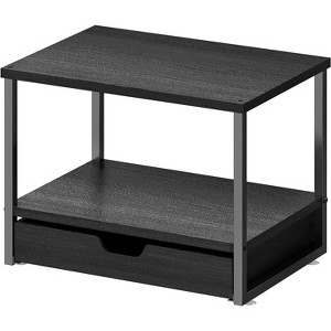 Simple Trending 2 Tier Desktop Printer Stand with Sliding Wood Storage Drawer - 1 of 4