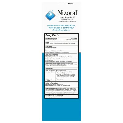 Nizoral Anti-Dandruff Shampoo with 1% Ketoconazole, Clean Fresh Scent - 14 fl oz