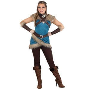 HalloweenCostumes.com Women's Valhalla Viking Warrior Costume, for Nordic Mythology, Fantasy Renaissance Cosplay & Halloween - 1 of 4