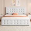 Whizmax Bed Frame with 4 Storage Drawers and Headboard, Faux Leather Upholstered Platform Bed Frame with Wooden Slats Support,  No Box Spring Needed - 3 of 4