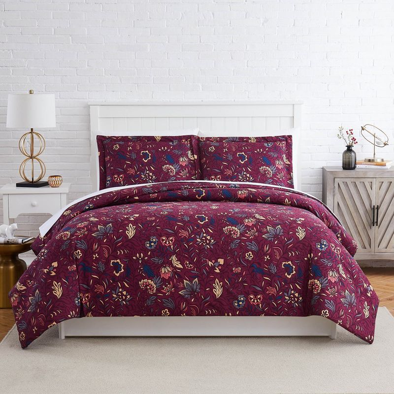 Southshore Fine Living Blooming Blossoms Oversized ultra-soft Duvet Cover Set with shams, 3 of 7