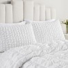 3 Pcs Elegant Elastic Embroidery Comforter Set,All Season Home Textile Microfiber Bedding Set fits Lux Bedroom Decor - 3 of 4