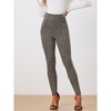 INSPIRE CHIC Women's Faux Suede High Waisted Elastic Slim Casual Leggings Pants - 3 of 4