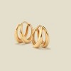 Made By Mary | Split Huggie Hoop Earrings - 3 of 4
