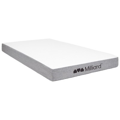 Milliard 5 Inch Twin Memory Foam Mattress with Washable Cover