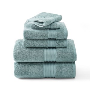 TOWN & COUNTRY EVERYDAY 6-Piece Assorted Solid Dobby Border Set - 1 of 4