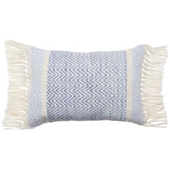 16"x24" Oversized Indoor & Outdoor Vibe by Iker Chevron Lumbar Throw Pillow Cover - Jaipur Living